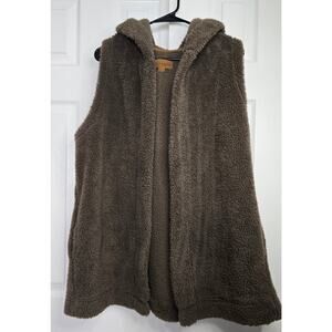 Koolaburra by UGG Sherpa Cozy Brown Vest- Size Large